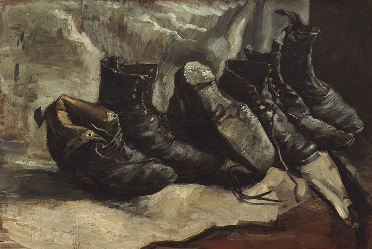 Three Pairs Of Shoes Vincent Willem Van Gogh Oil Painting